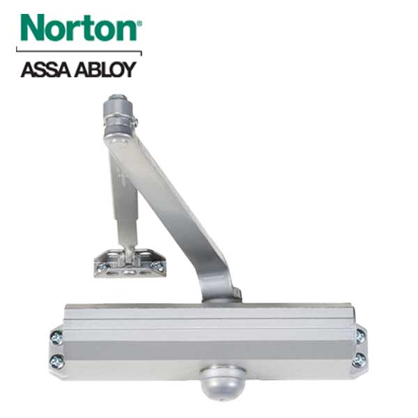 Norton - 1604 - Tri-Packed Manual Door Closer - Backcheck - ANSI Size 4 - Satin Aluminum - Grade 1 - UHS Hardware