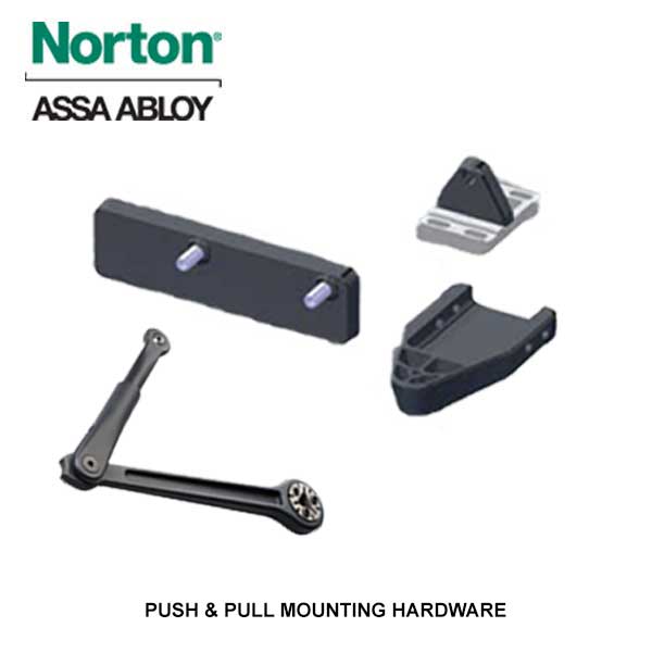 Norton - 5845 - Regenerative Door Operator ADAEZ PRO COMPLETE Kit - Push & Pull Mounting - Satin Aluminum - Grade 1 - UHS Hardware