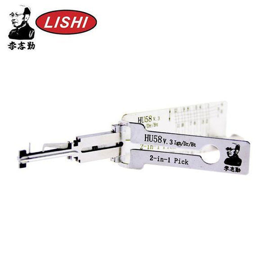 ORIGINAL LISHI HU58 / BMW / 2-in-1 Pick & Decoder / Ignition / Door / Trunk / Twin Lifter / AG - UHS Hardware