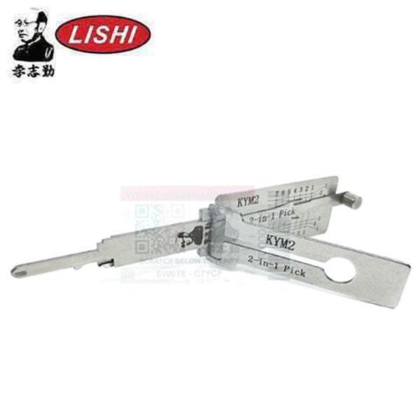 Original Lishi - KYM2 KYMCO Scooter / 2-in-1 Pick & Decoder / AG - UHS Hardware