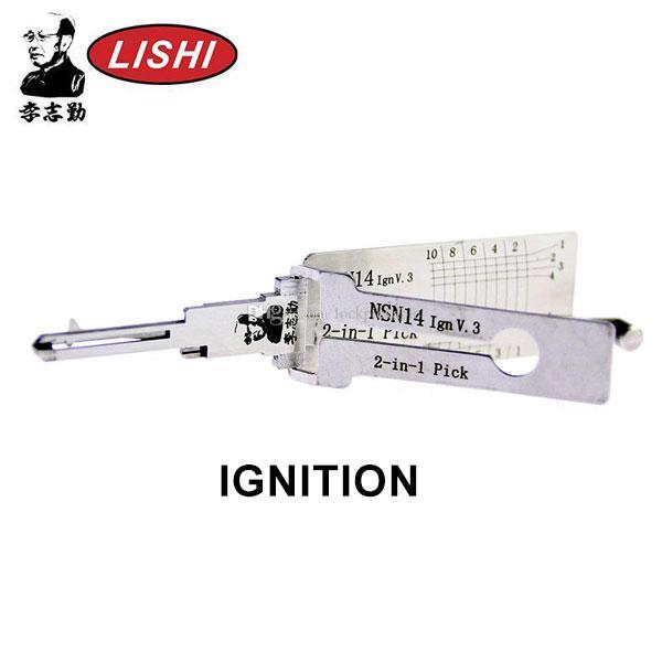 ORIGINAL LISHI Nissan / Infinity / NSN14 / 2-in-1 / 10-Cut / Pick & Decoder / IGNITION / AG - UHS Hardware