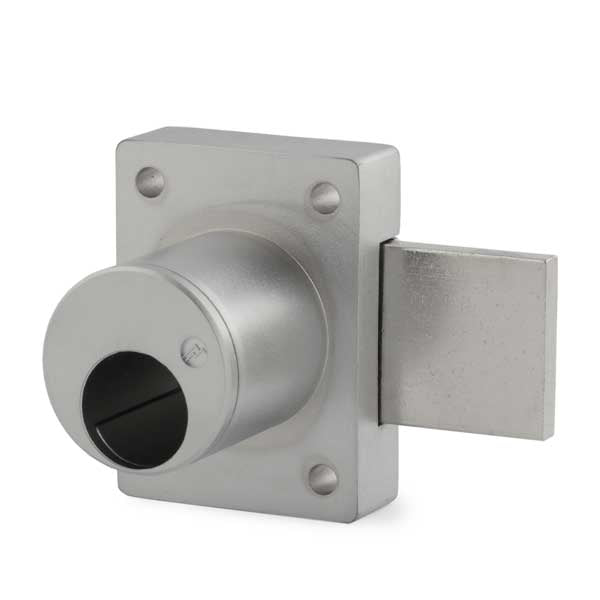 Olympus - 700LCA - Cabinet Door Deadbolt Lock - 1-1/8" -  No Cylinder - Schlage Prep - 26D - Satin Chrome - Grade 1 - UHS Hardware