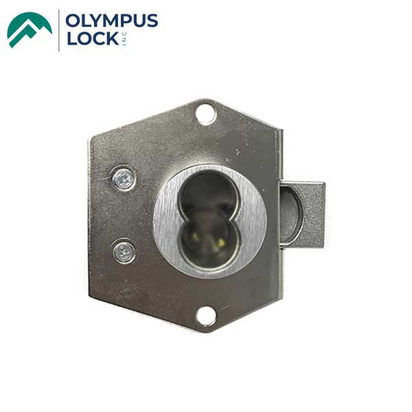 Olympus - 725RL - Rim Mount Latch Cabinet Door Lock - LH - BEST SFIC - 26D - Satin Chrome - Grade 1 - UHS Hardware