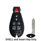 2008-2019 Chrysler Dodge Jeep VW 7-Button Fobik Key SHELL for IYZ-C01C (SLK-ORS-FBK-10)