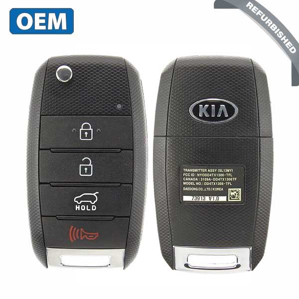 2014-2016 Kia Sportage / 4-Button Flip Key / PN: 95430-3W350 / NYODD4TX1306-TFL (SL13MY) (OEM Refurb) - UHS Hardware