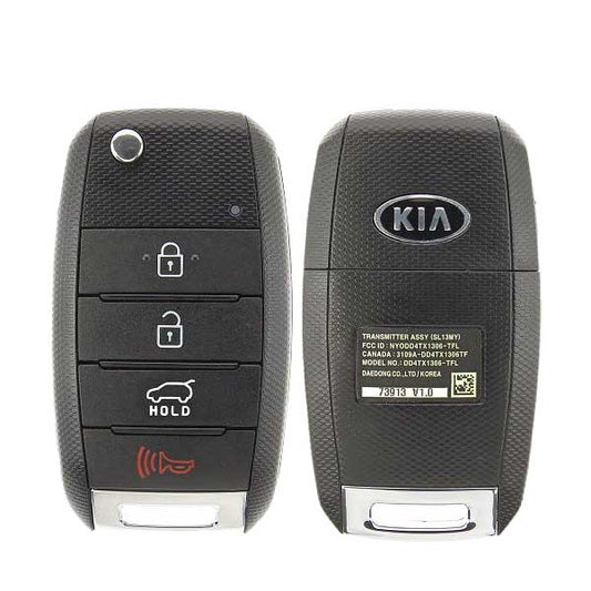 2014-2016 Kia Sportage / 4-Button Flip Key / PN: 95430-3W350 / NYODD4TX1306-TFL (SL13MY) (OEM Refurb) - UHS Hardware