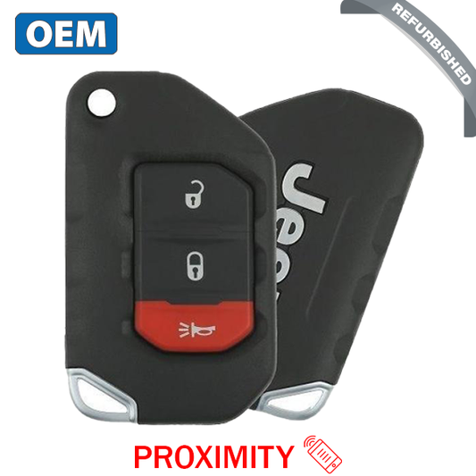 2018-2021 Jeep Wrangler / 3-Button Smart Flip Key / PN: 68416782AA / OHT1130261 / SIP22 (OEM Refurb) - UHS Hardware