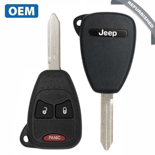 2004-2017 Jeep Patriot Compass / 3-Button Remote Head Key / PN: 68000603AA / OHT692427AA OHT692713AA (OEM Refurb) - UHS Hardware