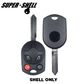 2005-2012 Ford Lincoln / 4-Button Remote Head Key SHELL / H75 / OUCD6000022 (RHS-FD-066) - UHS Hardware