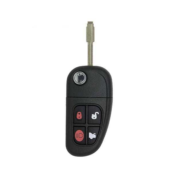 2001-2008 Jaguar 4-Button Flip Key SHELL for NHVWB1U241 (AFTERMARKET) - UHS Hardware