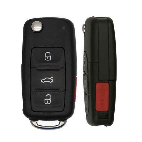 1998-2002 Volkswagen / 4-Button Flip-Key / 1J0959753T / (RK-VW-753T) - UHS Hardware