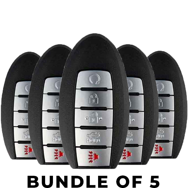 5 x 2016-2018 Infiniti / Nissan / 5-Button Smart Key / KR5S180144014 / (IC 204) (BUNDLE OF 5) - UHS Hardware