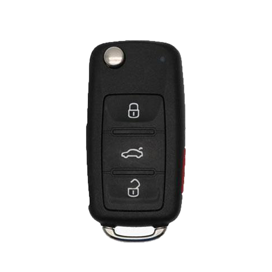 2004-2008 Volkswagen Touareg / 4-Button Flip Key / KR55WK45032 / KESSY (AFTERMARKET) - UHS Hardware