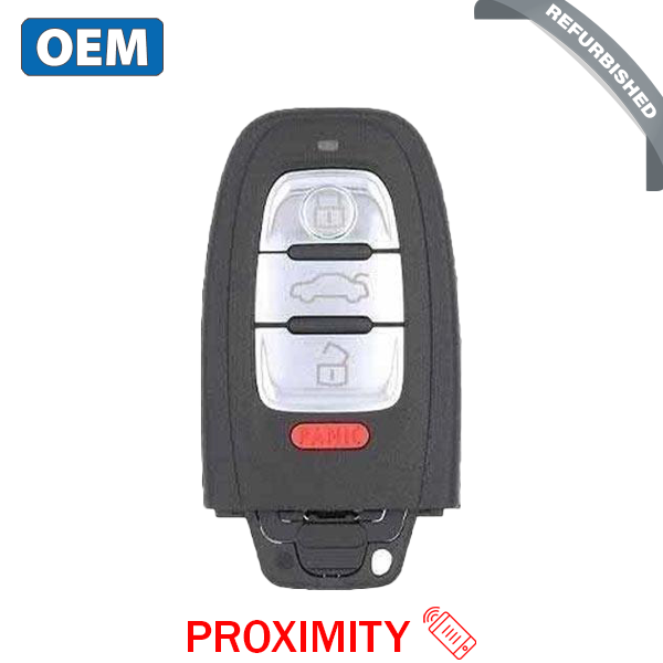 2008-2016 Audi / 4-Button Smart Key / PN: 8T0959754G / IYZFBSB802 / Comfort Access (OEM Refurb) - UHS Hardware