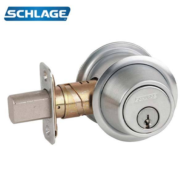 Schlage B562P - Double Cylinder Commercial Grade Deadbolt - 26D - Satin Chrome - Schlage C - SC1 - UHS Hardware