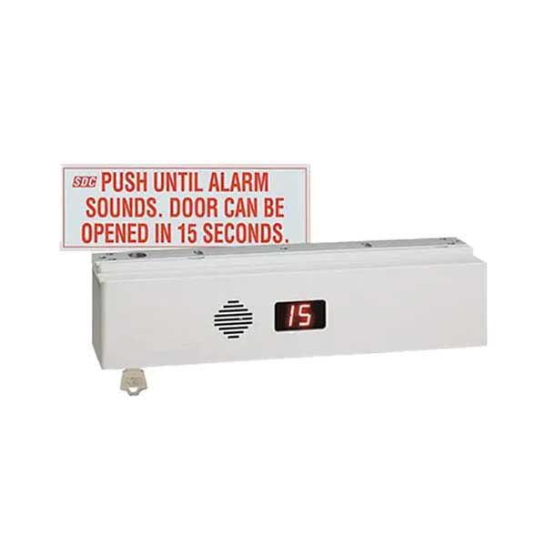 SDC - 1511S - Delayed Egress Single Magnetic Lock - Integrated - DPS - Surface Mount - 1650lbs - 12/24VDC - Aluminum - Grade 1 - UHS Hardware