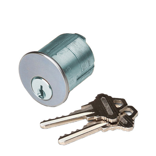 SDC - CYL-6KDQ - Mortise Cylinder - 1-1/8" Length - 6-Pin - KD - 628 - Dull Aluminum - UHS Hardware