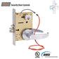 SDC - Z7852LQG - Solenoid Controlled Mortise Lock - Fail Secure - Galaxy Rose - Left Hand - 12/24VDC - Satin Chrome - Fire Rated - Grade 1 - UHS Hardware