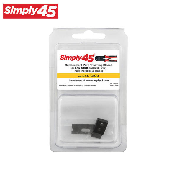 Simply45 - S45-C190 - Replacement Blades - for Simply45 Crimp Tools - Clamshell Set of 2 - UHS Hardware