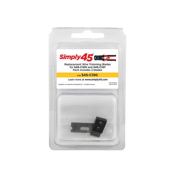 Simply45 - S45-C190 - Replacement Blades - for Simply45 Crimp Tools - Clamshell Set of 2 - UHS Hardware