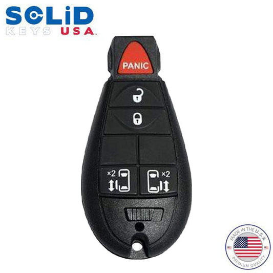 Solid Keys USA - 2008-2017 Dodge Chrysler Jeep / OEM Replacement / 5-Button Fobik Key w/ Sliding Van Doors - UHS Hardware