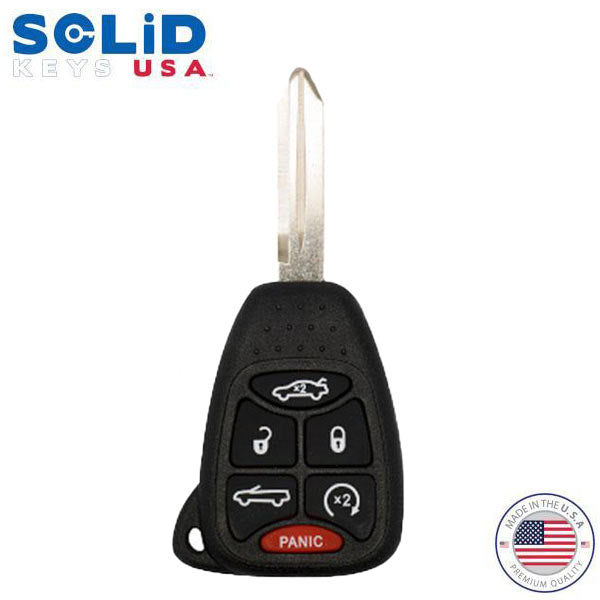 Solid Keys USA - 2004-2017 Chrysler Dodge Jeep / OEM Replacement / 6-Button Remote Head Key w/ Remote Start & Convertible - UHS Hardware