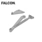 Falcon - SC70A-3077-PA-AL - Regular Arm for SC70 Series Door Closers - PA Bracket - Aluminum - UHS Hardware