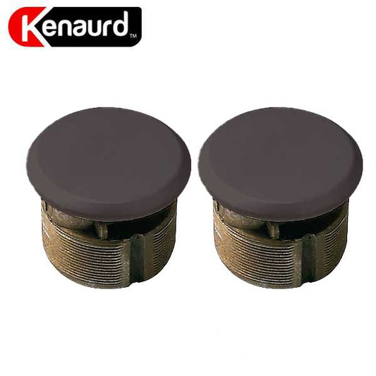 Premium Zinc Mortise Dummy Cylinder - 1" - Duranodic Anodized Bronze ( Pack of 2) - UHS Hardware