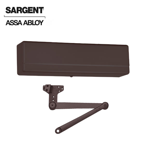 Sargent - 1431 - Powerglide Door Closer w/ CPS - Heavy Duty Parallel Arm w/ Compression Stop - 10BE - Dark Oxidized Satin Bronze Equivalent - Grade 1 - UHS Hardware