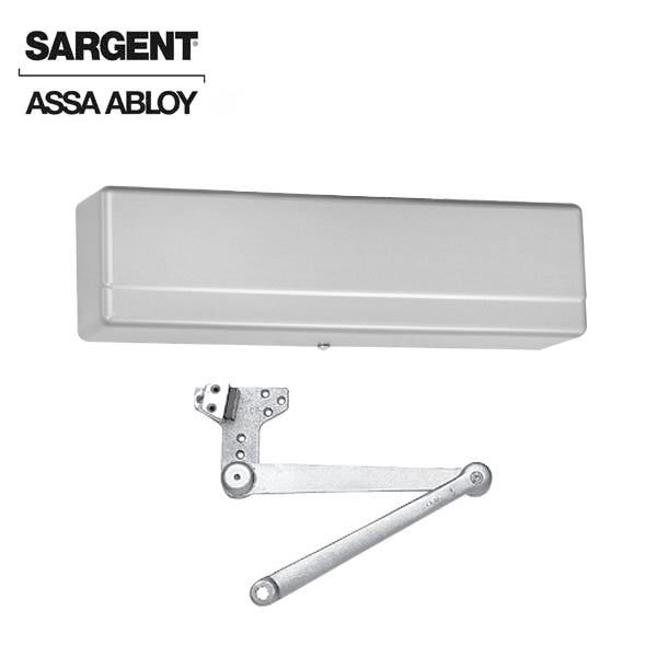 Sargent - 1431 - Powerglide Door Closer w/ CPS - Heavy Duty Parallel Arm w/ Compression Stop - EN - Sprayed Aluminum Enamel - Grade 1 - UHS Hardware