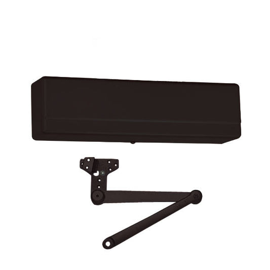 Sargent - 1431 - Powerglide Door Closer w/ CPSH - Heavy Duty Hold Open Parallel Arm w/ Compression Stop - BSP - Black Suede Powder Coat - Grade 1 - UHS Hardware