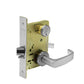 Sargent - 8204 - Mechanical Mortise Lock - LN Rose / L Lever - Storeroom - LFIC - 26D - Satin Chrome - Grade 1 - UHS Hardware