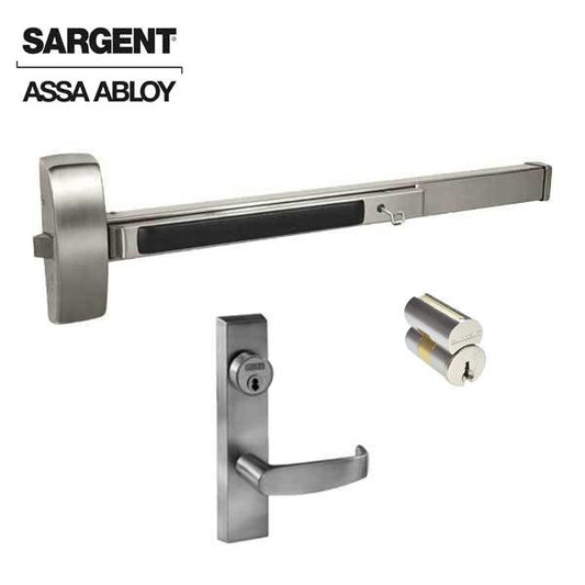 Sargent - 8813F - Rim Exit Device with Trim Lever - Satin Stainless Steel - LFIC - 36" - Grade 1 - UHS Hardware