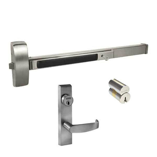 Sargent - 8813F - Rim Exit Device with Trim Lever - Satin Stainless Steel - LFIC - 36" - Grade 1 - UHS Hardware