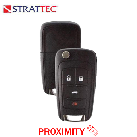 2010-2017 Chevrolet / 4-Button Flip Key / PN: 5912543 / OHT01060512 / HU100 / PEPS (Strattec) - UHS Hardware