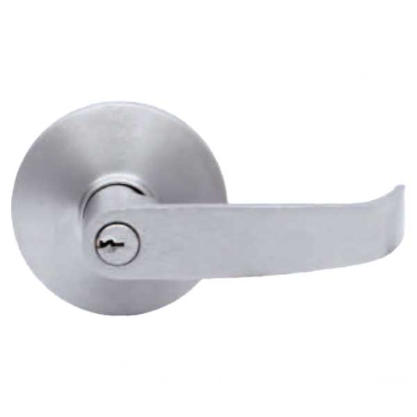 TownSteel - ED8900LQ - Sectional Lever Trim - Storeroom - Nightlatch - LQ Curved Lever - Non-Handed - 6-Pin Schlage Keyway - Compatible with Concealed V/R Exit Device - Satin Chrome - Grade 1 - UHS Hardware