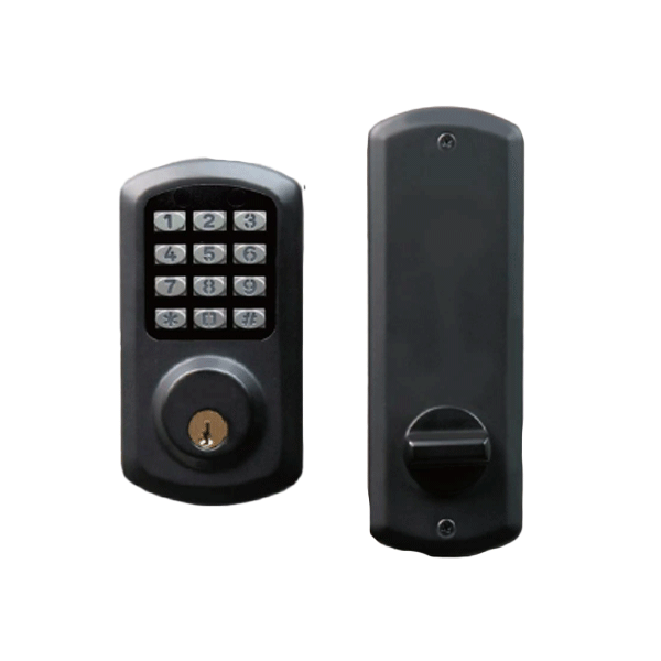 TownSteel - E-Smart 2000 - Interconnected Electronic Touch Keypad Deadbolt Lock - 100 users - Flat Black - Grade 2 - UHS Hardware