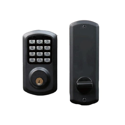 TownSteel - E-Smart 2000 - Interconnected Electronic Touch Keypad Deadbolt Lock - 100 users - Flat Black - Grade 2 - UHS Hardware