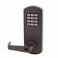 TownSteel - XCE2010S - Electronic Push Button Lever Lock - IC Core ( SFIC ) - Rigid Lever - Dark Oxidized Bronze  - Grade 1 - UHS Hardware