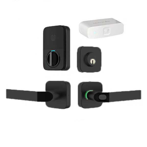 Ultraloq - Electronic Smart Combo Lever Set w/ WiFi Bridge - Finger Print Reader - Bluetooth - Prox Key Fob Access - UHS Hardware