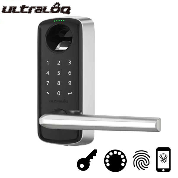 Ultraloq - Electronic Smart Lever - Finger Print Reader - Bluetooth - Touchscreen Keypad - Key Override - UHS Hardware