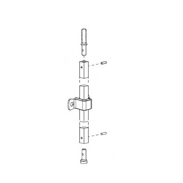 Von Duprin - 050513 - Top Rod Kit - SVR Exit - 628 - Aluminum - UHS Hardware