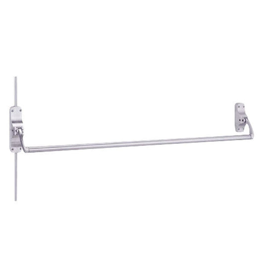 Von Duprin - 8827L - Surface Mounted Vertical Rod Exit Device - Exit Only - No Trim - Satin Chrome - 4 Foot - RHR - UHS Hardware