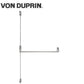 Von Duprin - 8827L - Surface Mounted Vertical Rod Exit Device - Exit Only - No Trim - Satin Chrome - 4 Foot - RHR - UHS Hardware