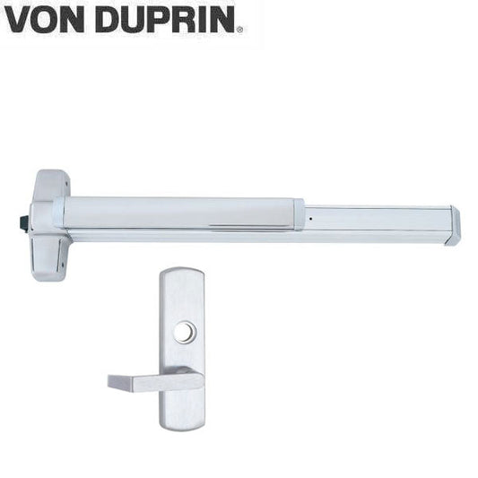 Von Duprin - 98L - Mortise Lock Exit Device - 06 Lever - Night Latch - 3' Long - LHR - Satin Chrome - Grade 1