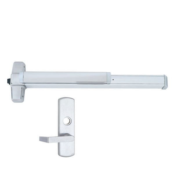 Von Duprin - 98L - Mortise Lock Exit Device - 06 Lever - Night Latch - 3' Long - LHR - Satin Chrome - Grade 1