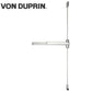 Von Duprin - 9927EO - Surface Mounted Vertical Rod Exit Device - Exit Only - No Trim - Satin Chrome Finish - 3 Foot - UHS Hardware