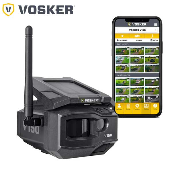 Vosker - V150 - Verizon - Solar Powered 4G-LTE Cellular Outdoor Security Camera - UHS Hardware