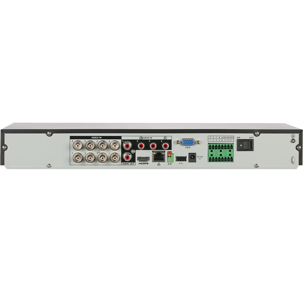 Dahua / HDCVI DVR / 8 Channels / Analytics+/ 1U / Penta-brid / 8MP / 4k / 4TB HDD / X82B2A4 - UHS Hardware