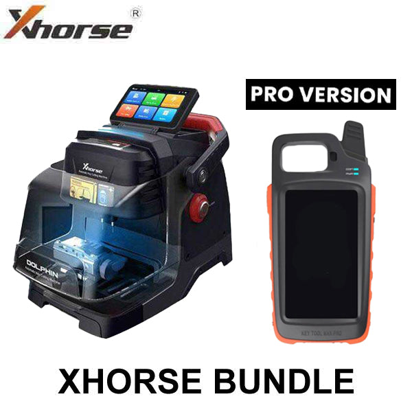 Xhorse - Complete Cut & Programming Bundle - Dolphin II XP-005L High Sec Portable Key Cutting Machine w/ Battery & VVDI Key Tool MAX Pro